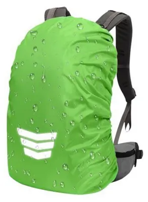 Immagine prodotto di Copertura impermeabile per zaino, capacità 30-40 litri, riflettente, colore nero e verde