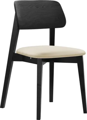 Produktbild von MIRJAN24 Stuhl KT63, Esszimmerstuhl aus Buchenholz, 47x49x80 cm, 1-Stück (Farbe: Magic Velvet 2250, Holzfarbe: Schwarz)