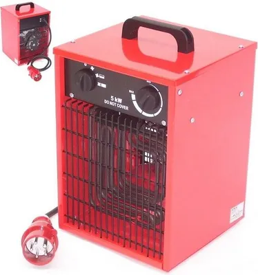 Produktbild von Bauheizer 5 kW Baulüfter Elektroheizer 55158 Heizgerät Heizlüfter 5000 Watt