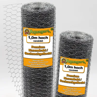 Obrázek produktu pro 20m šestihranné pletivo kuřecí plot králičí drát králičí drát 100cm