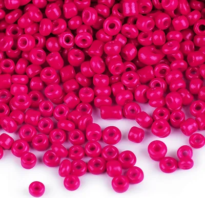 50g Rocailles Glasperlen 2mm fuchsia