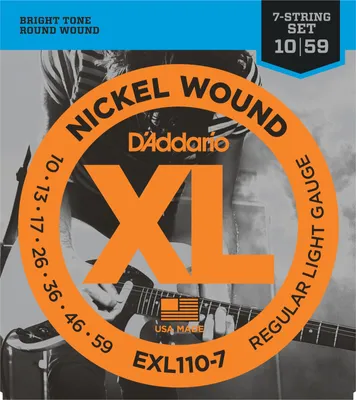 Obrázek produktu pro D'Addario EXL110-7 Struny pro elektrickou kytaru