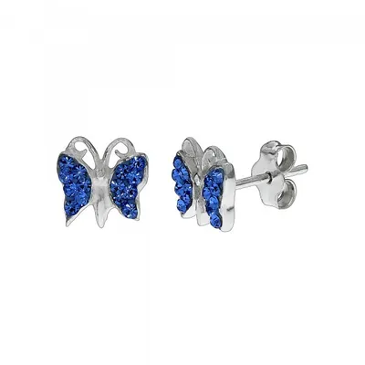 Produktbild von Kinder Ohrstecker 925 Sterling Silber Schmetterling