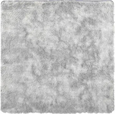 Produktbild von Teppich Shaggy Hochflor NAVARRA Hellgrau 200x200 cm Polyester