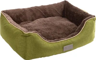 Produktbild von Kerbl Hundebett Kuschelbett Samuel, grün/grau, 60x50x17cm; 81318