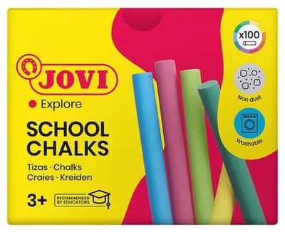 Obrázok produktu pre JOVI 1120 JOVI School Chalks Kreide farbsortiert 100 St.