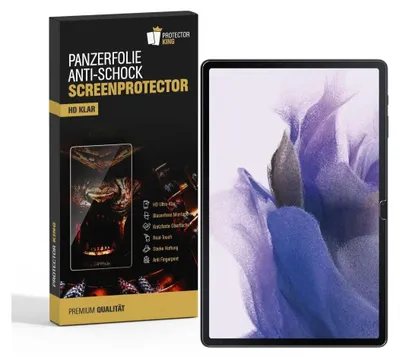 Produktbild von 2x Panzerfolie für Samsung Galaxy Tab S7 Plus Displayschutz HD KLAR Schutzfolie PET Kunststoff Panzerglas Schutzglas