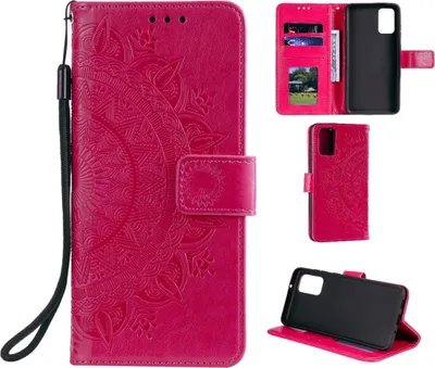 Immagine prodotto di Custodia per Samsung Galaxy S20 Plus Custodia del telefono cellulare Flip Cover protettiva Mandala Rosa