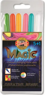 Produktbild von KOH Fasermaler Magic bermalbar 5+1