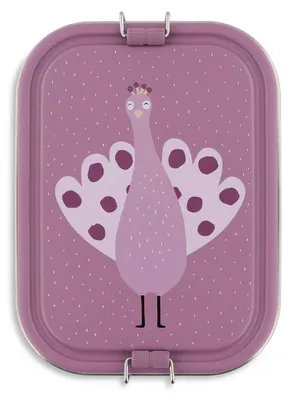 Produktbild von Trixie Brotdose groß - Lunchbox Mrs. Peacock Edelstahl für Kinder