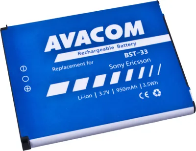 Produktbild von Avacom Akku für Sony Ericsson K550i, K800, W900i Li-Ion 3,7V 950mAh (Ersatz BST-33)
