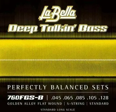Produktbild von La Bella 760FGS-B Deep Talkin' Bass Standard 45-128 Saiten für 5-saitigen E-Bass, Saiten für 5-Saiter E-Bass