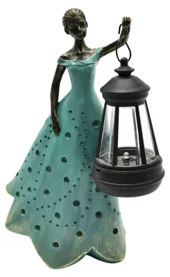Solar-Elfenfiguren mit Lampe, wasserdicht, UV-beständig, für Garten