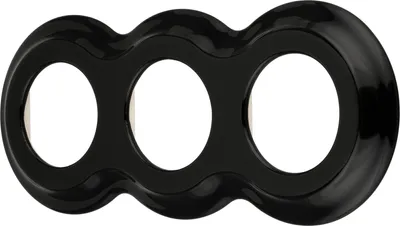 Immagine prodotto di Cornice Retro Curve in porcellana a 3 pieghe I PR1 nero