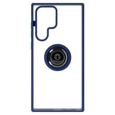 Image de Avizar, coque hybride avec support à anneau pour Samsung Galaxy S22 Ultra, bleu