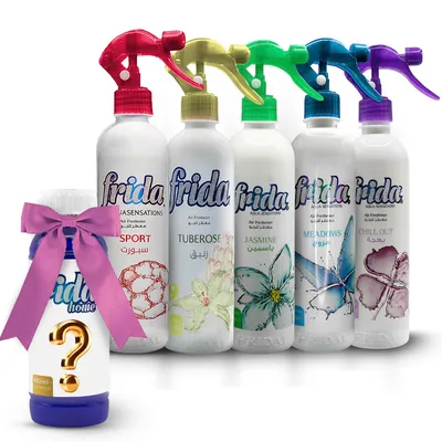 Produktbild von Angebot: Lufterfrischer Sport, Tuberose, Jasmin, Meadows, Chill Out + Überraschungsgeschenk.