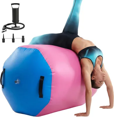 Obrázok produktu pre Nafukovacia gymnastická podložka, PVC, 80 x 100 cm, vhodná na jogu a pilates