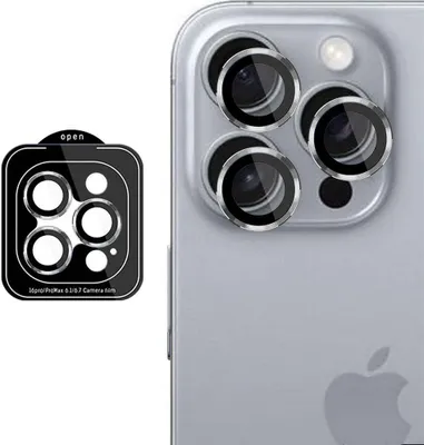 Produktbild von 3MK Lens Protection Pro, Apple, iPhone 16 Pro Max, iPhone 16 Pro, Kratzresistent, Silber, Titan, Transparent, 1 Stück(e)
