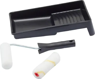 Productafbeelding van Mini-verfroller set, geschikt voor diverse oppervlakken, voor dispersieverf