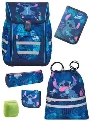 Produktbild von McNeill Ranzen-Set 6-teilig DISNEY STITCH Schulranzen Set mit Federmäppchen