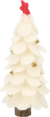 Image de 2023 New Christmas Decoration Wool Felt Christmas Tree Ornament Home New Year Party Ornament White Big Size