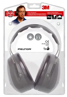 Obrázok produktu pre 3M H520AC, Čierna, Plast, 105 dB, Blistr