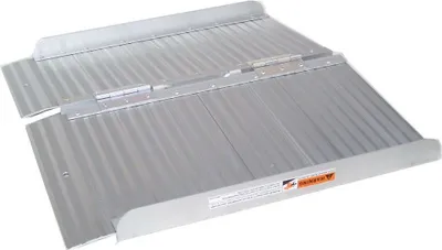 Produktbild von Alu Rollstuhlrampe 60cm klappbar Rollirampe 06144 Auffahrrampe Türschwellenrampe