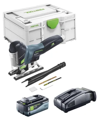 Zdjęcie produktu dla Festool CARVEX PSC 420 Basic akumulatorowa wyrzynarka wahadłowa 18 V 120 mm bezszczotkowa + 1x akumulator 8,0 Ah + szybka ładowarka + Systainer