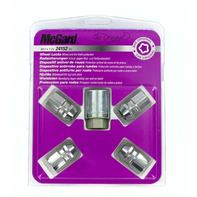 Obrázok produktu pre McGard Original F060 Trojitá sada chrómovaných poniklovaných oceľových matíc 4 kusy
