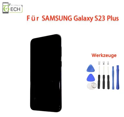 Produktbild von OLED Display für Samsung Galaxy S23 Plus S916 LCD + Rahmen Touchscreen Schwarz