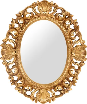 Produktbild von Barock spiegel 50x60x4 cm, Deko spiegel wand aus Holz, Wandspiegel gold