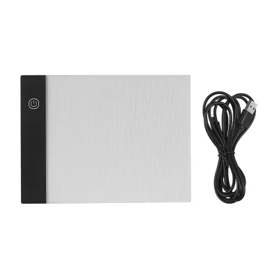 Zdjęcie produktu dla Tablet świetlny LED A5 z 3 poziomami jasności - podkładka świetlna do rysowania, śledzenia, szkicowania, majsterkowania, malowania diamentami i sztuki i rzemiosła
