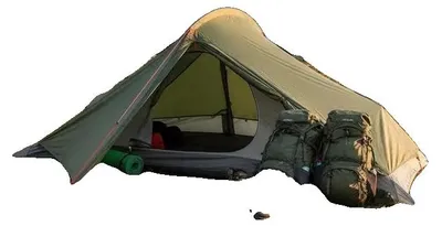 Imagen del producto de Tienda de campaña tipo mochila, impermeable, ligera, de 260 x 254 x 125 cm