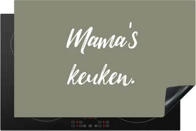 Produktbild von KitchenYeah© Herdabdeckplatte Sprichwörter - Mama - Zitate - Mamas Küche , 80x52cm, Küche Deko, Glaskeramikkochfeld Herdabdeckung, Abdeckplatte fùr Kochfeld