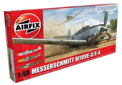 Obrázok produktu pre Airfix A05120B, Model lietadla s pevnými krídlami, Montážna sada, 1:48, Messerschmitt Bf109E-3/E-4, Akékoľvek pohlavie, 107 kusov