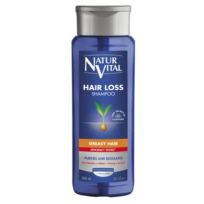 Obrázek produktu pro NaturVital Šampon proti vypadávání vlasů pro snadno se mastící vlasy, 300ml