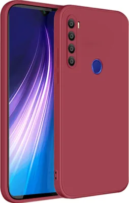 Produktbild von Redmi Note 8 Hülle, LaimTop Slim Liquid Silikon Gel Gummi Schutzhülle für Xiaomi Redmi Note 8 Rot