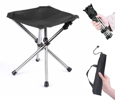 Image de Omgoods - Tabouret de camping pliable et portable