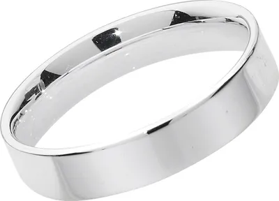 Produktbild von 925 Sterling Silber 4mm Flach Court Form Herren/Damen - Trauring/Ehering/Hochzeitsring, 67 (21.3); TRS13893RSX