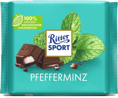 Produktbild von Ritter Sport - Bunte Vielfalt - Pfefferminz - 100g (türkis)
