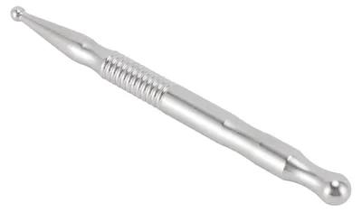 Image de Stylo d'acupression manuel, acier inoxydable, massage des tissus profonds, massage des zones réflexes Guasha, appareil de massage par pression pour les mains et les pieds, BJ006