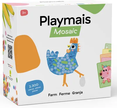 Productafbeelding van PlayMais Mozaïekboerderij, Creatieve set voor kinderen, vanaf 3 jaar, Meerkleurig, 2300 stuks