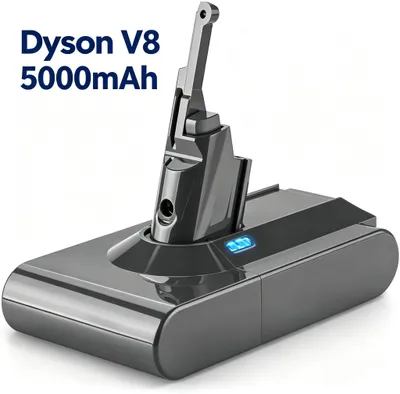 Produktbild von Dyson V8 Akku 5000 mAh, Ersatzakku für V8 Absolute/Animal (SV10), hellgrau, wiederaufladbar