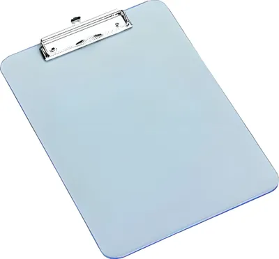 Produktbild von 1x Klemmbrett mit Aufhängöse, transparent klar, für A4