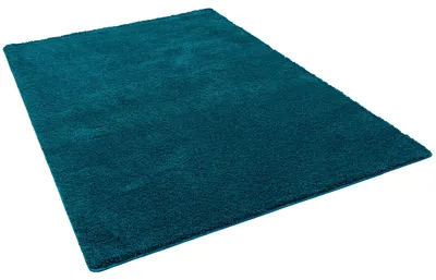 Produktbild von Hochflor Shaggy Teppich Palace Petrol in 24 Größen, Größe:133x133 cm