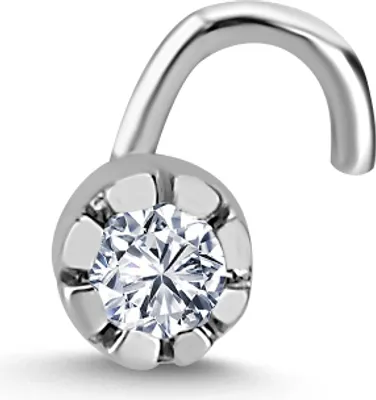 Produktbild von Nostril 0,03 Carat Diamant Nasenpiercing 950er Platin
