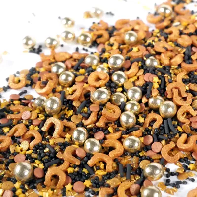 Produktbild von Streuselheld Viel Glück 40g - Herbstliche Streusel und Zuckerstreusel für Kuchen, Cupcakes & Desserts an kalten Tagen