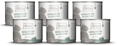 Produktbild von MjAMjAM vorzügliches Kalb & Truthahn an leckeren Möhrchen, Adult, Truthahn, Kalbsfleisch, 200 g, Getreidefrei