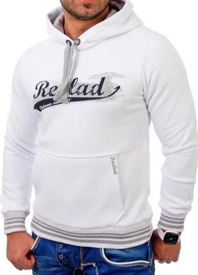 Produktbild von Reslad Herren Kapuzen Pullover Phoenix RS-1004 Weiß S