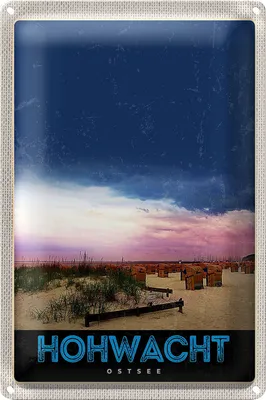Produktbild von Blechschild Reise 20x30cm Hochwacht Ostsee Strand